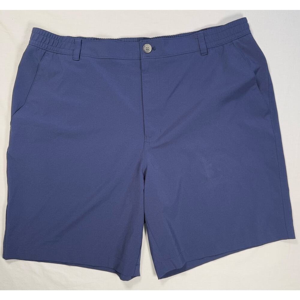 Southern Proper Flat Front Cotton Shorts Navy Size 38